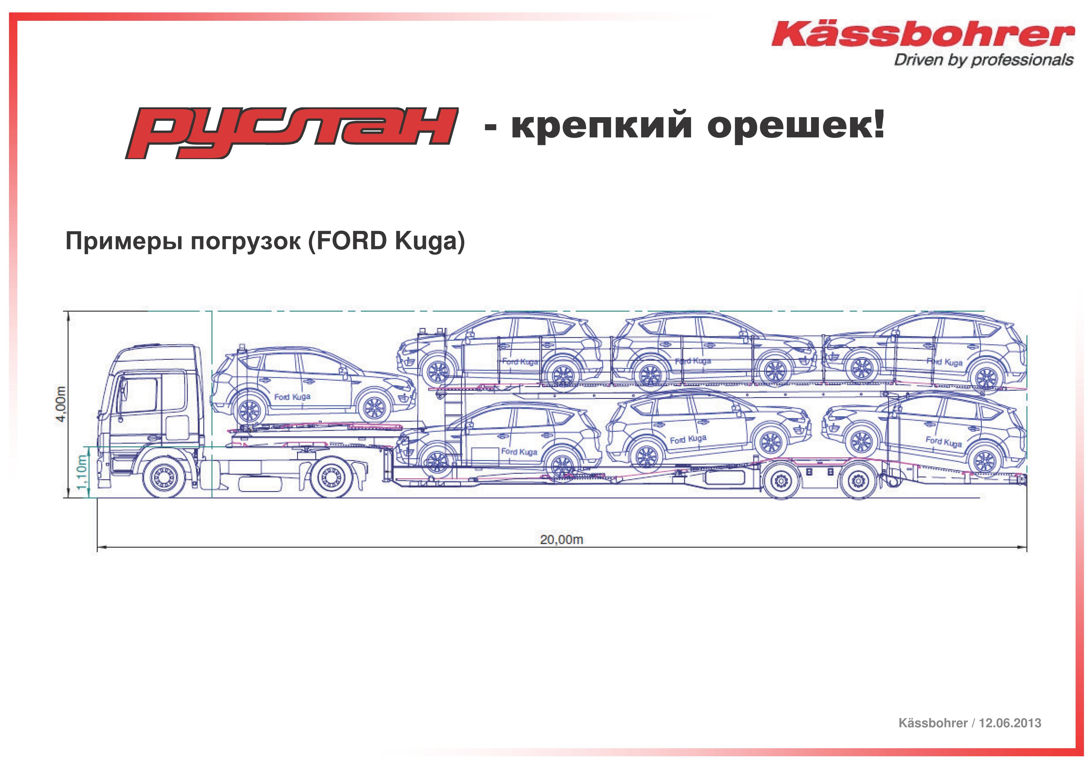 Спецавтолэнд - Полуприцепы-щеповозы с подвижным полом  – Kassbohrer полуприцеп-автовоз модель RUSLAN, НОВЫЙ